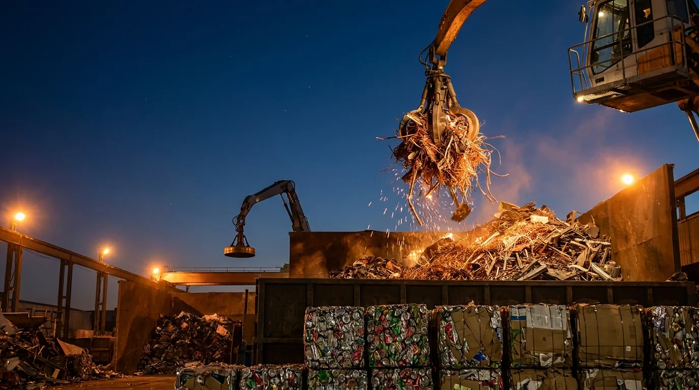 Scrap recycling yard